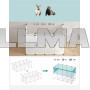Вольер манеж Songmics LPC002G01 для грызунов и маленьких животных 143 x 73 x 46 см прозрачный (Польша)
